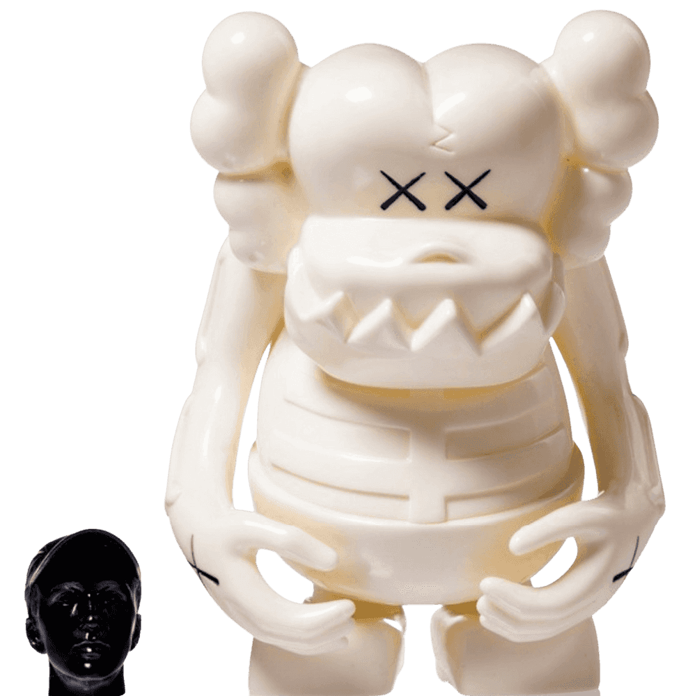 Kaws, ‘Skull Kun (White)’, 2006, Sculpture, Painted cast vinyl, Kawsone,