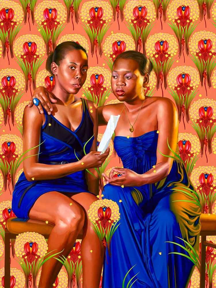 Kehinde Wiley, ‘The Sisters Zénaïde and Charlotte Bonaparte (The World Stage Haiti)’, 12-09-2014, Print, Archival inkjet print on Epson Hot Press Bright 300gsm grain paper, Cine Institute, Numbered