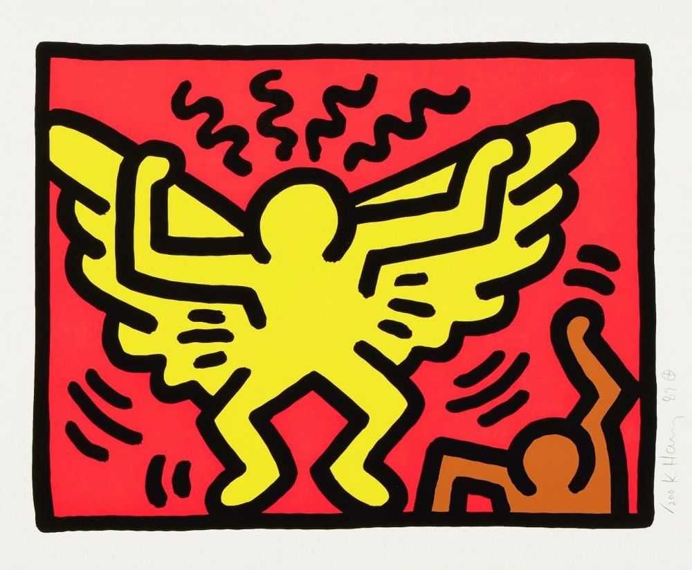 Keith Haring, ‘Pop Shop IV (Plate 1)’, 1989, Print, Silkscreen, null, Numbered