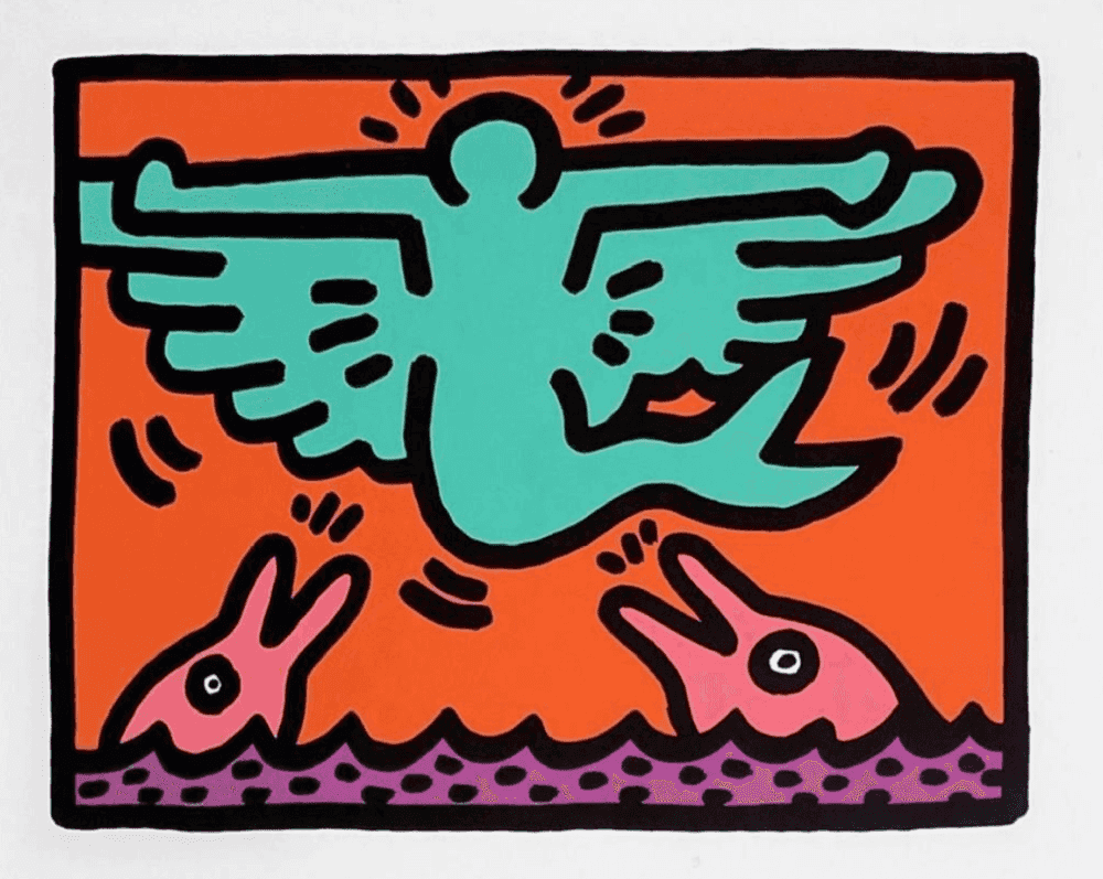 Keith Haring, ‘Pop Shop V - Plate III’, 1989, Print, Screenprint in colours, on wove paper, with full margins., Martin Lawrence Limited Editions, Numbered, Dated