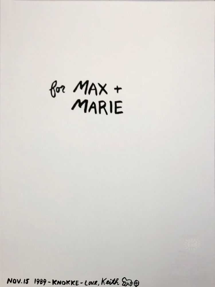 Keith Haring, ‘The Story of Red and Blue (Dedication page)’, 1989, Print, Screenprint, null,