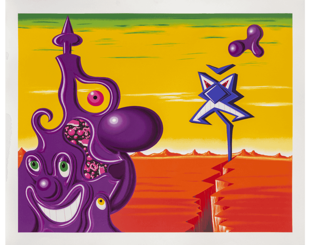 Kenny Scharf, ‘Sajippe Kraka Joujesh’, 24-02-1998, Print, Serigraph, Bruk Editions, Numbered, Dated