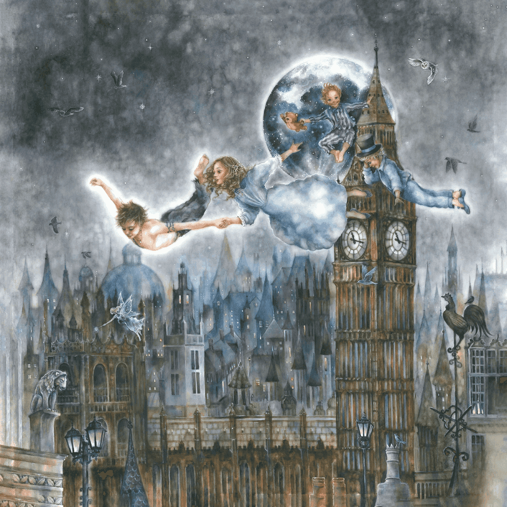 Kerry Darlington, ‘Second Star to The Right and Straight on til Morning’, 2024, Print, Unique Limited Edition on board with gloss resin finish and featuring 3D elements, null, Framed