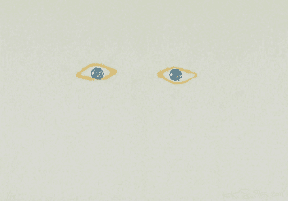 Kiki Smith, ‘Hello, Hello’, 2011, Print, Watercolour potato monoprint in colours, on wove paper, with full margins and deckled edges, signed, dated & numbered, 13 Moons, Numbered, Dated