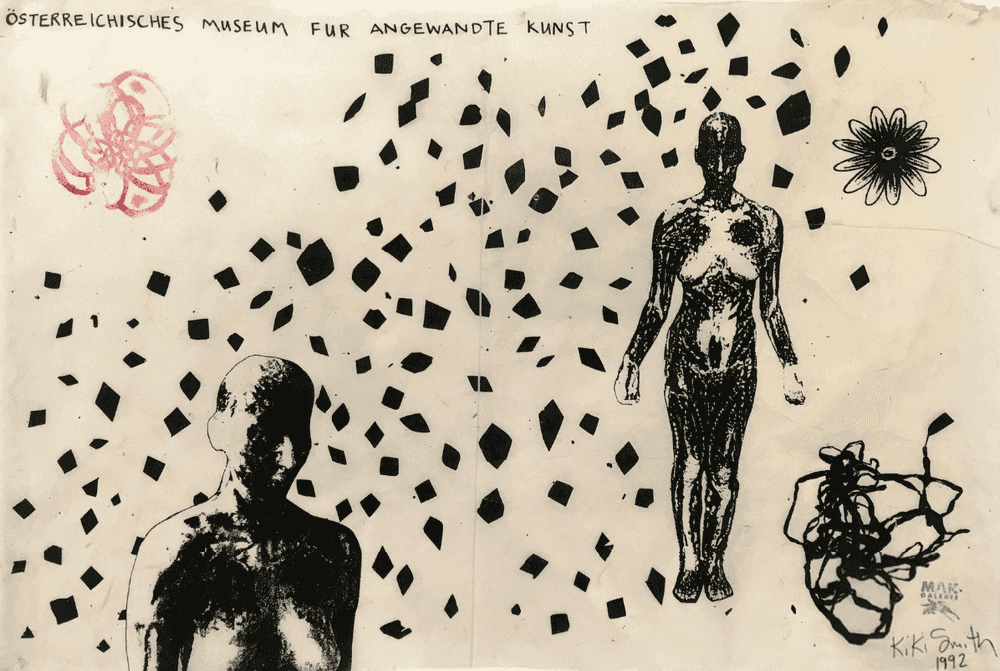 Kiki Smith, ‘Virgin Mary Poster’, 1992, Print, Screenprint and rubber stamp on handmade Nepalese paper, null, Dated