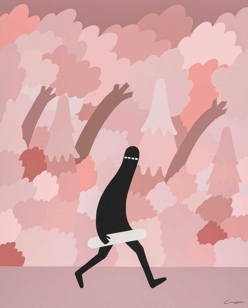LY, ‘LUV Somewhere New’, 2023, Print, 21 colour silkscreen printed in 42 layers on 410gsm Somerset Radiant White paper, Avant Arte, Numbered, Dated