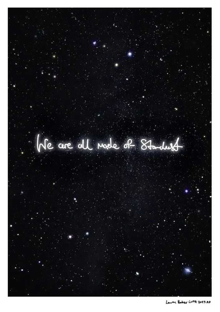 Lauren Baker, ‘Stardust and Spaceships (Mini)’, 2023, Print, Fine art paper with Diamond Dust added to 3 of the biggest stars, Self-released, Numbered