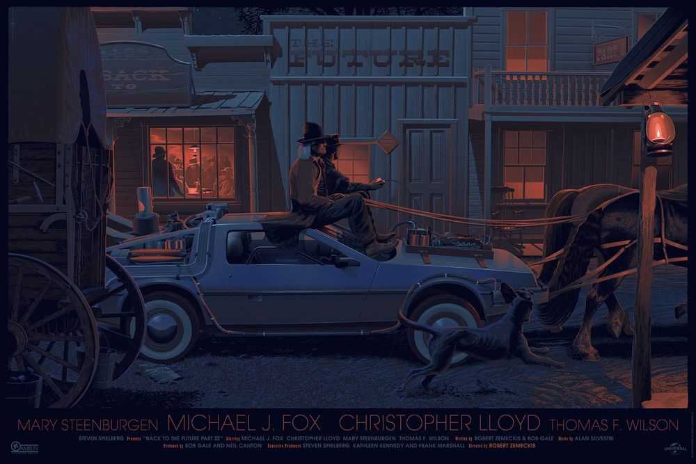 Laurent Durieux, ‘Back To The Future Part 3’, 2014, Print, Screen Print, Mondo, Numbered