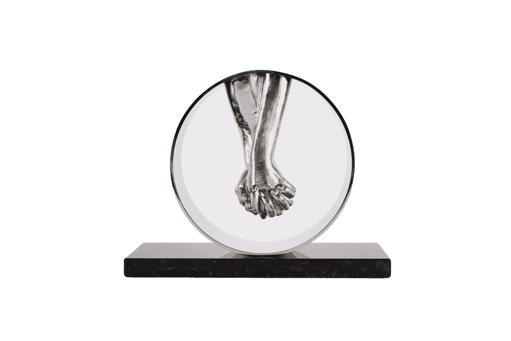Lorenzo Quinn, ‘Love (White Bronze)’, 2020, Sculpture, White bronze and stainless steel, Castle Fine Art, Numbered