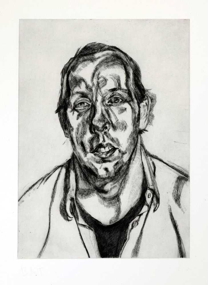 Lucian Freud, ‘David Dawson’, 1998, Print, Etching, Matthew Marks Gallery, Numbered
