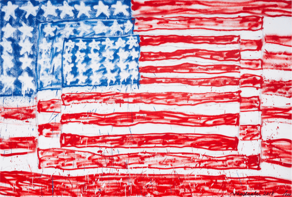 Madsaki, ‘Three Flags 3P’, 2018, Print, Offset lithograph, Tonari No Zingaro, Numbered