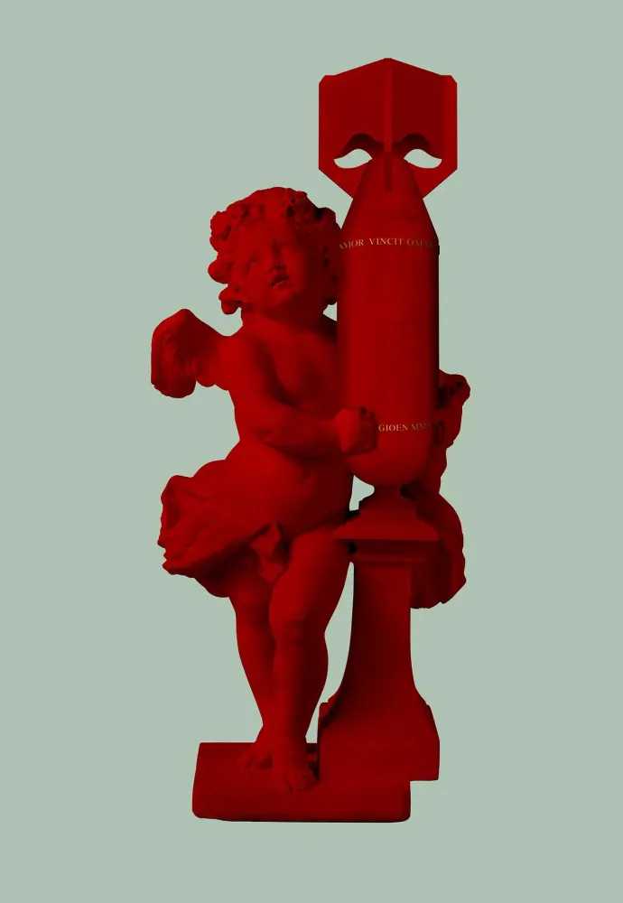 Magnus Gjoen, ‘Cupid (Amor Vincit Omnia - Red)’, 29-01-2020, Print, Archival pigment inks on 308 gsm cotton rag, Self-released, Numbered