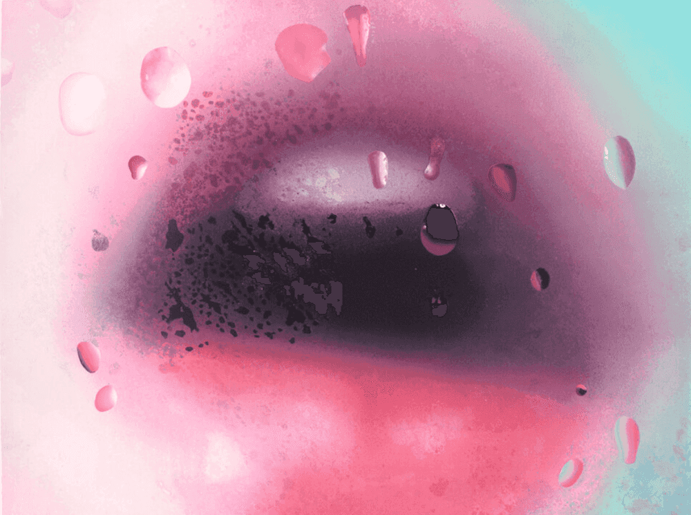 Marilyn Minter, ‘Hell Mouth’, 2025, Print, 120 color silkscreen, Two Palms, Numbered, Dated