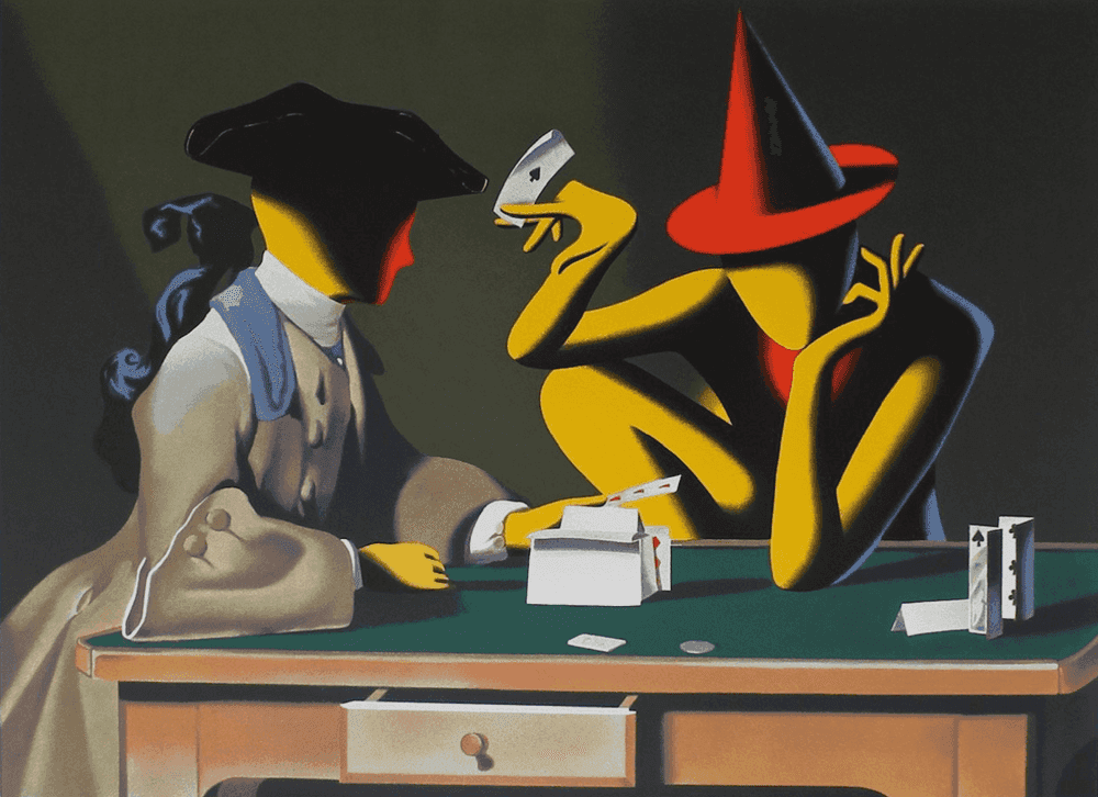 Mark Kostabi, ‘Chance Encounter’, 2001, Print, Screenprint, null, Numbered