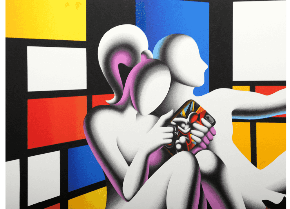 Mark Kostabi, ‘Social Modernism’, 2021, Print, Screenprint, null, Numbered
