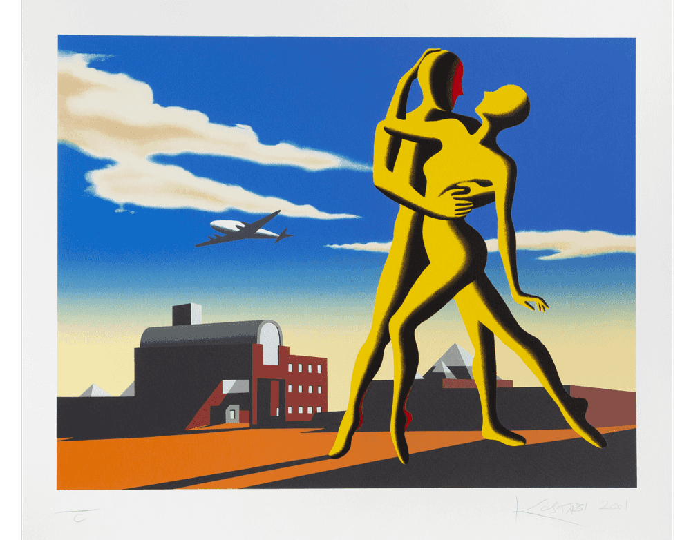 Mark Kostabi, ‘Yesterday's Here’, 2001, Print, Screenprint, null, Numbered, Dated