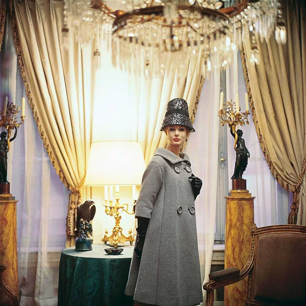 Mark Shaw, ‘Designer's Homes, Dior Coat With Bucket Hat’, 1960, Print, Pigment print on Hahnemϋhle photo rag paper, null,