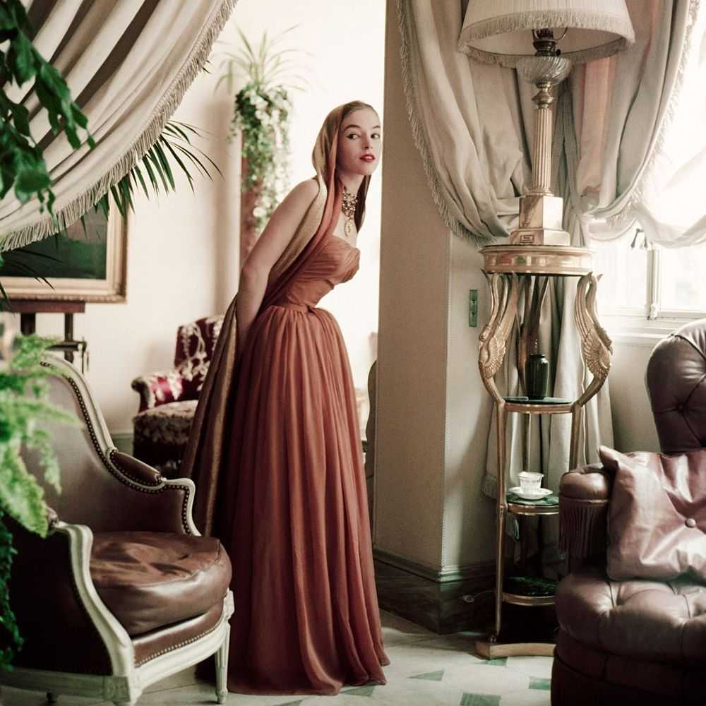 Mark Shaw, ‘Designer's Homes, Model in Brown Dior, in Dior’s Paris Home’, 1953, Print, Pigment print on Hahnemϋhle photo rag paper, null,
