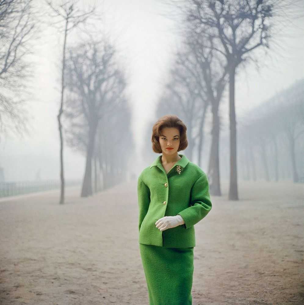 Mark Shaw, ‘Henrietta Tiarks Among the Trees Wears Crahay for Ricci, Paris (Large)’, 1959, Print, Pigment print on Hahnemϋhle photo rag paper, null,