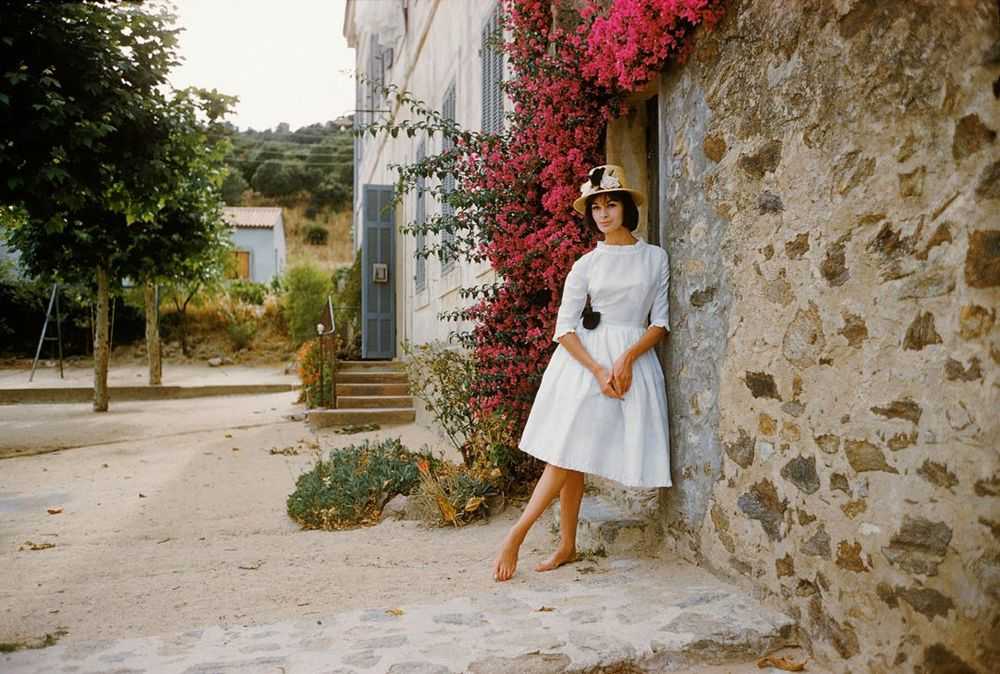 Mark Shaw, ‘St. Tropez Model in White Eyelet Dress’, 1961, Print, Pigment print on Hahnemϋhle photo rag paper, null,