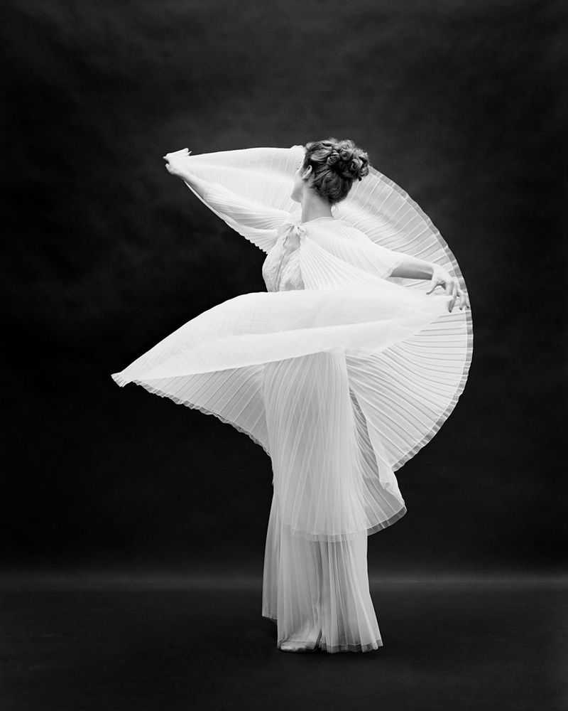 Mark Shaw, ‘Vanity Fair Butterfly Robe Swirling, Circa 1955’, 1955, Print, Pigment print on Hahnemϋhle photo rag paper, null,