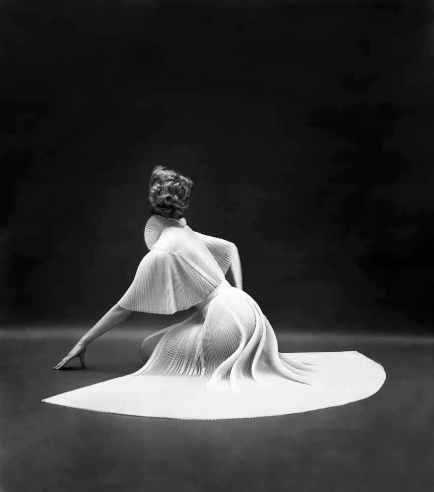 Mark Shaw, ‘Vanity Fair Pleated Capelet Seated Back (Small)’, 1950, Print, Pigment print on Hahnemϋhle photo rag paper, null,