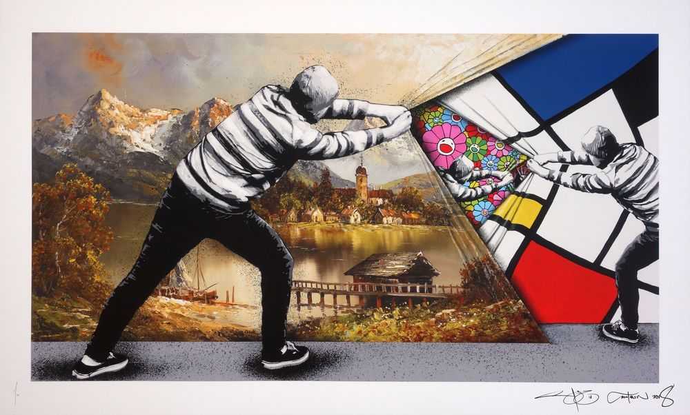 Martin Whatson, ‘Behind The Curtain Colab (Movements)’, 2018, Print, Pigment Print On 300gsm somerset satin Paper, Graffiti Prints, Numbered, Dated