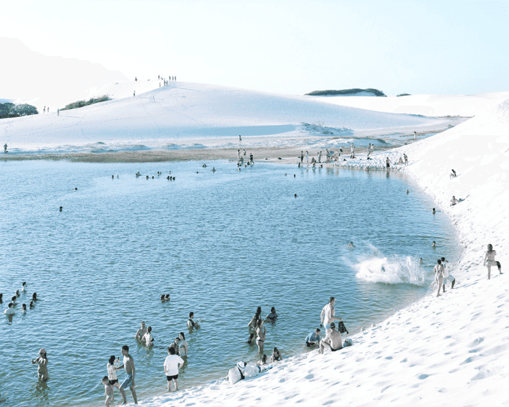 Massimo Vitali, ‘Lençois Laguna do Peixe Splash’, 2012, Photography, Digital C-Print, null, Numbered