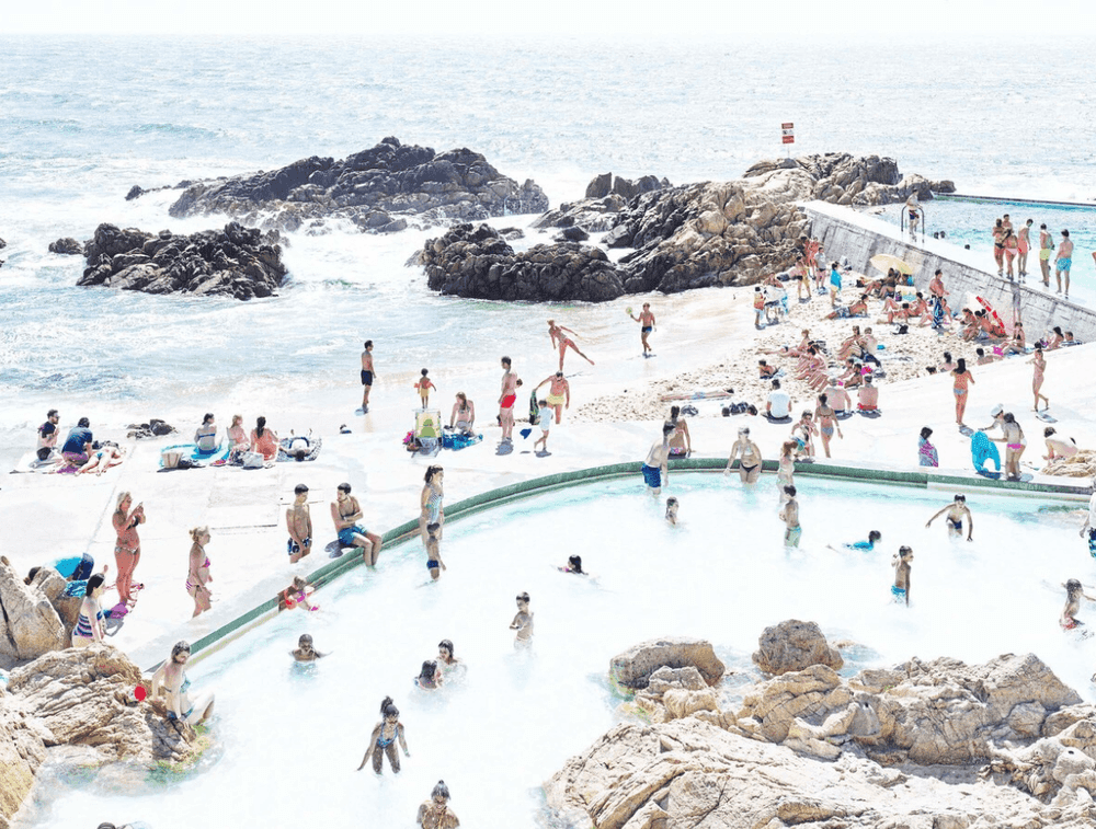 Massimo Vitali, ‘Piscina das Mares Leca de Palmeira Left ’, 2016, Photography, Archival pigment print archivally face-mounted to Diasec, null, Numbered
