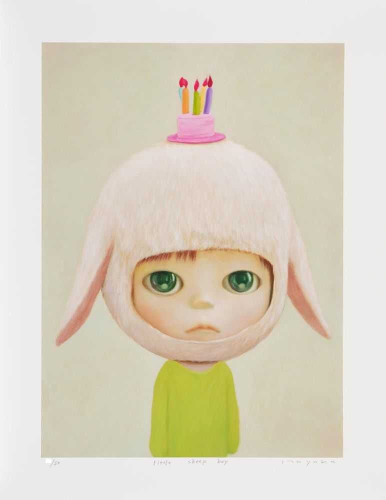 Mayuka Yamamoto, ‘Little Sheep Boy’, 08-10-2020, Print, Pigment on Signa Smooth 300gsm cotton rag paper, Corey Helford Gallery, Numbered