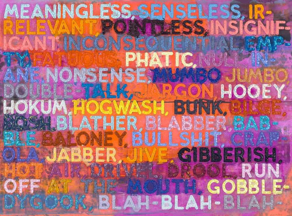 Mel Bochner, ‘Meaningless’, 2005, Print, Monoprint with engraving and embossment, null,