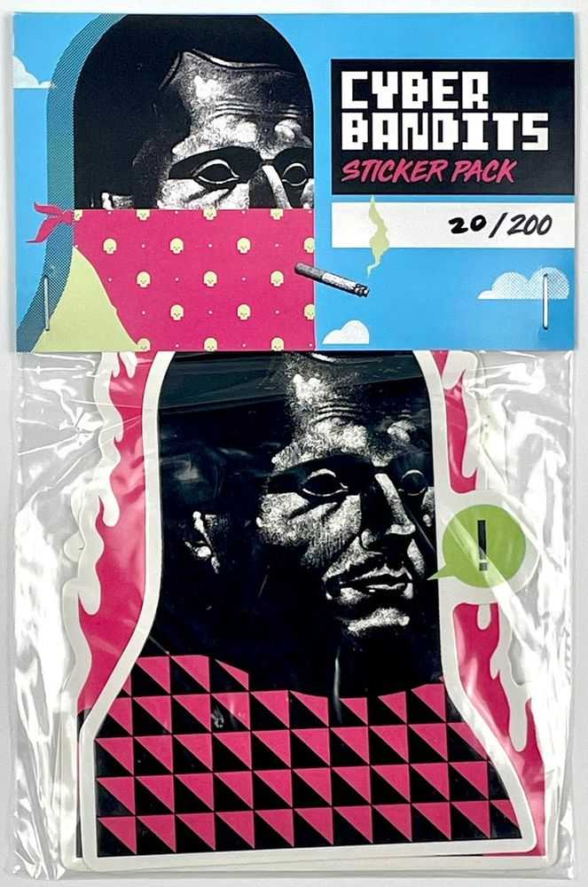 Michael Reeder, ‘OG Cyber Bandits Sticker Pack (9 Stickers)’, 2022, Print, Set of 9 limited-edition vinyl screen-printed stickers, null, Numbered