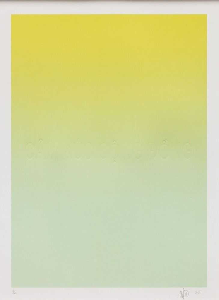 Mika Tajima, ‘Cảm Xúc Cộng Đồng (Emotion Commune)’, 2020, Print, Digital printing and blind impression letterpress, null, Numbered, Dated