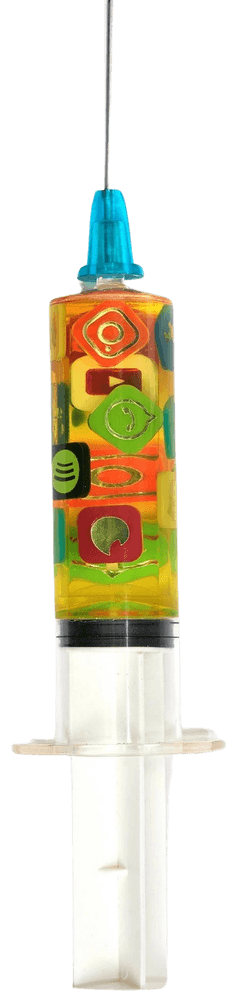Miss Bugs, ‘Do No Harm 2 Syringe (Social - Yellow)’, 17-11-2020, Sculpture, Cast resin syringe, Self-Released,