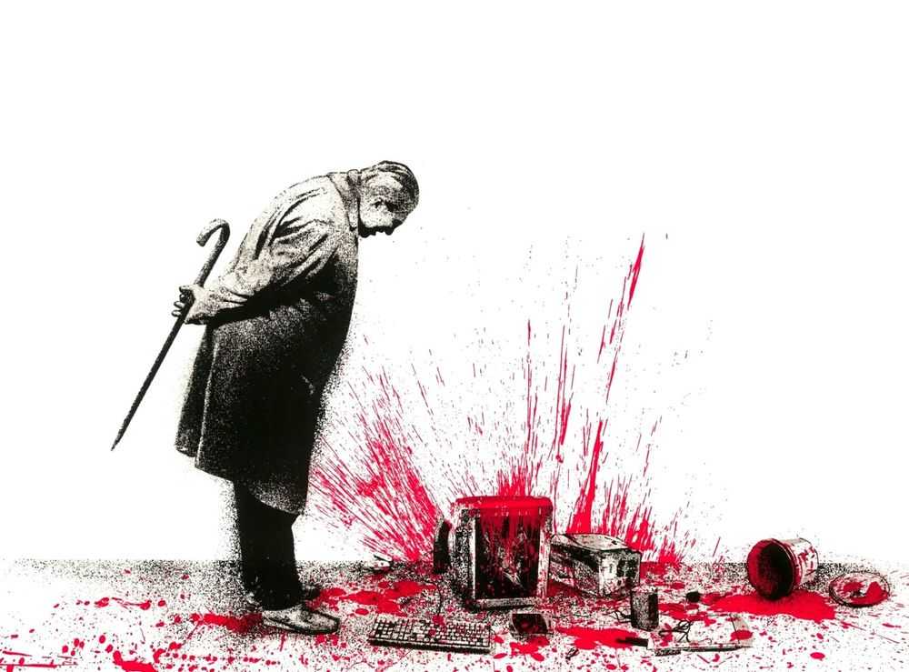 Mr. Brainwash, ‘Glitch (Red)’, 06-12-2018, Print, Silkscreen on paper, Self-released, Numbered