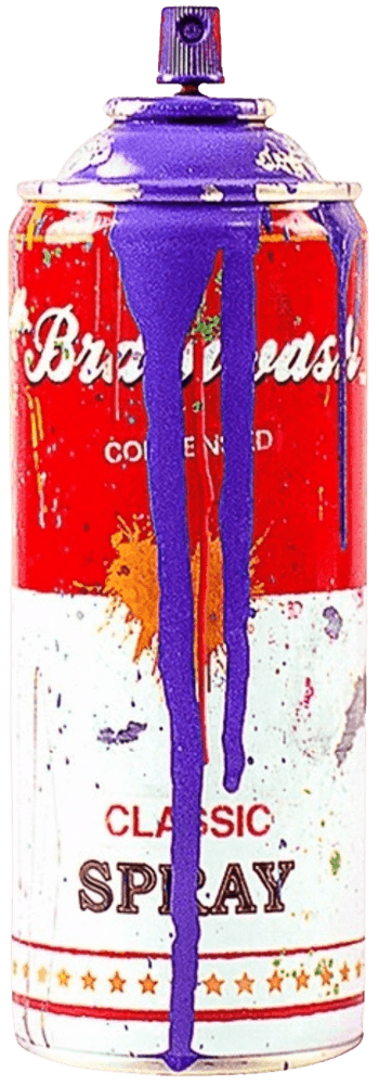 Mr. Brainwash, ‘Spray Can (Purple)’, 2013, Sculpture, Hand-finished with spray paint making each one unique, Self-released, Numbered, Dated, Handfinished
