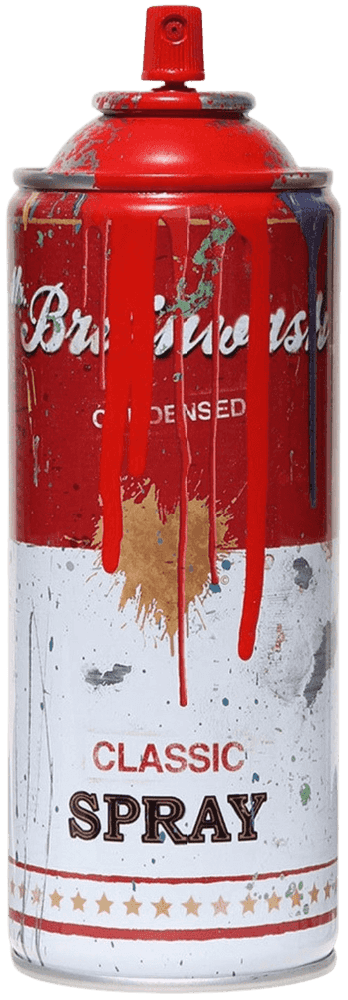 Mr. Brainwash, ‘Spray Can (Red)’, 2013, Sculpture, Hand-finished with spray paint making each one unique, Self-released, Numbered, Dated, Handfinished
