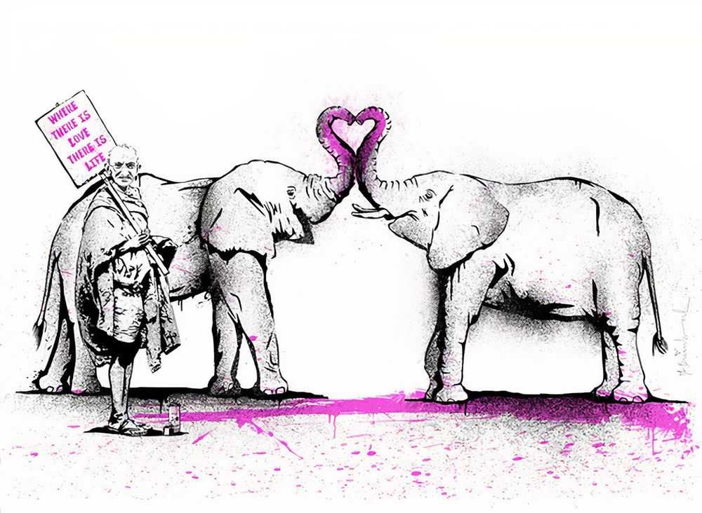 Mr. Brainwash, ‘Where There Is Love There Is Life (Keep A Child Alive)’, 2011, Print, Screenprint on archival art paper, Self-released, Numbered