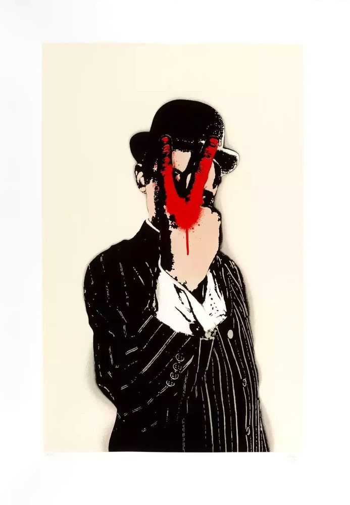 Nick Walker, ‘V For Vandal’, 17-04-2008, Print, 7 colour screenprin with varnish on a somerset satin white paper, Black Rat Press, Numbered