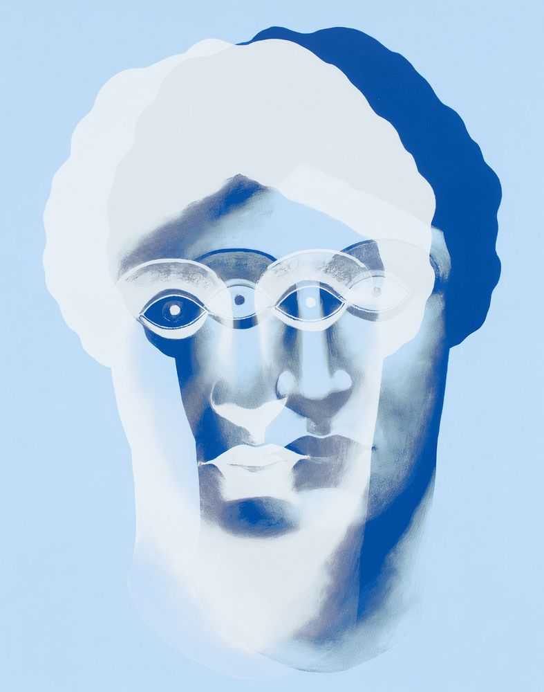 Nicolas Party, ‘Portraits (Blue)’, 2017, Print, Screenprint on coventry rag paper, Karma, Numbered