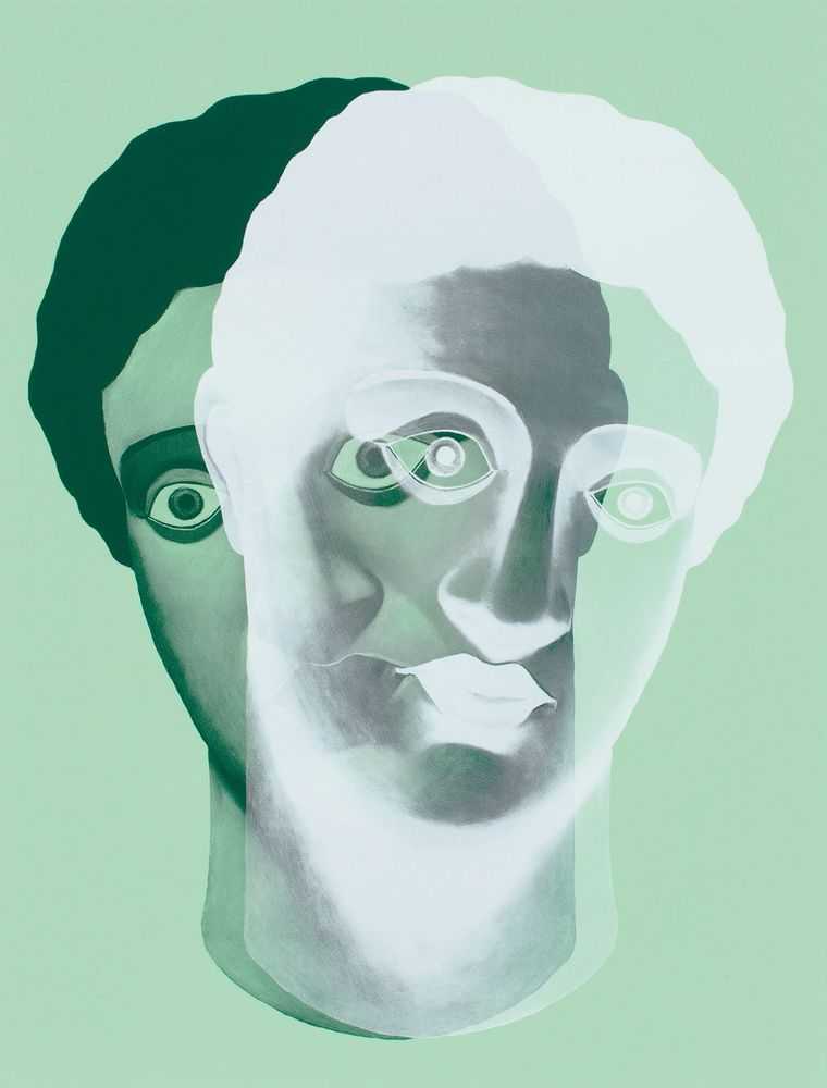 Nicolas Party, ‘Portraits (Green)’, 2017, Print, Screenprint on coventry rag paper, Karma, Numbered