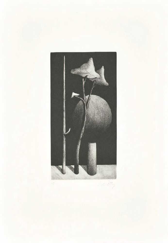 Nicolas Party, ‘Three Trees’, 2016, Print, Mezzotint on Velin Arches paper, Glasgow Print Studio, Numbered