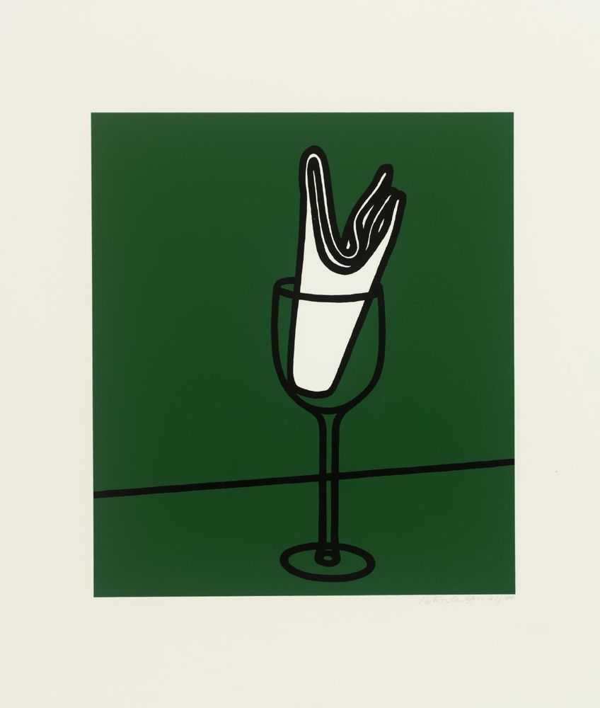 Patrick Caulfield, ‘Her handkerchief swept me along the rhine’, 1973, Print, Screenprint in colours on wove paper, Waddington Galleries, Numbered