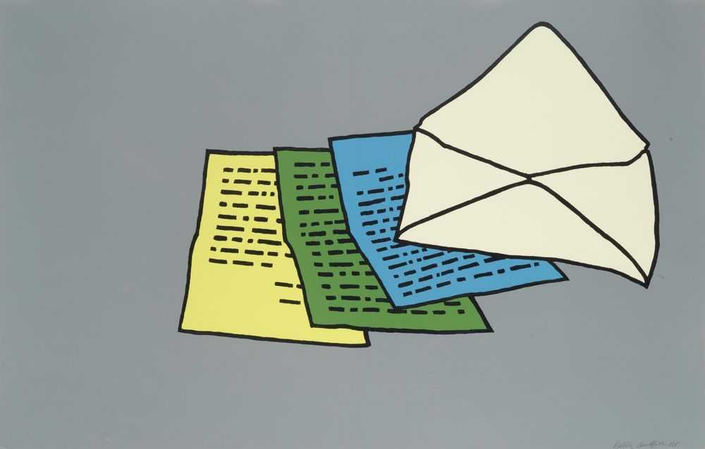 Patrick Caulfield, ‘The Letter’, 1967, Print, Screenprint in colours, Editions Alecto, Numbered