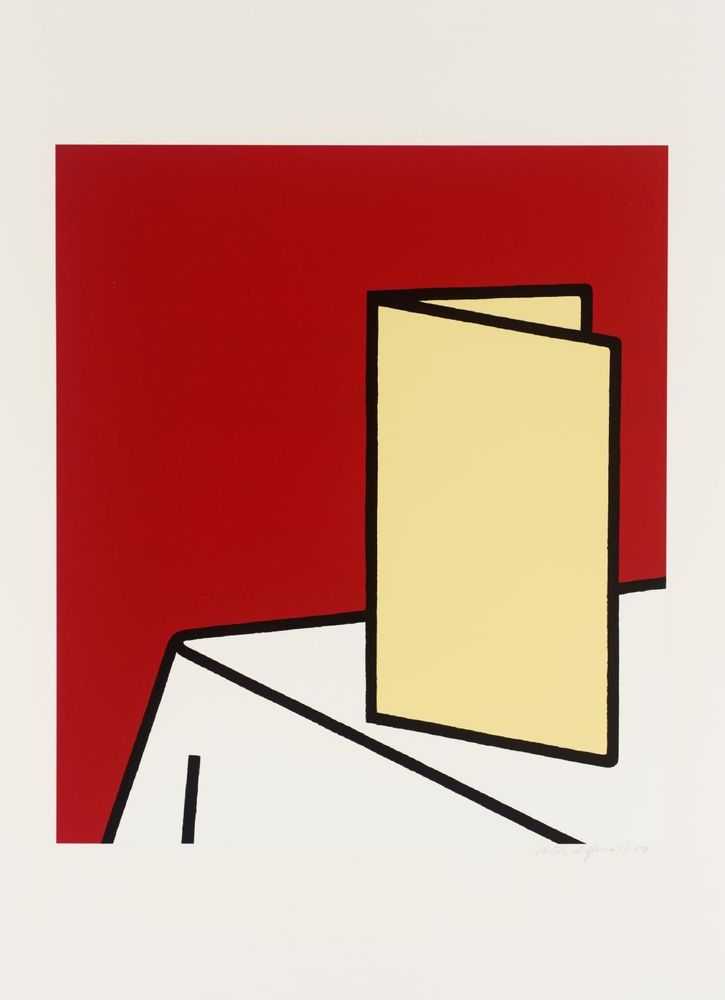Patrick Caulfield, ‘Watch me eat, without appetite, à la carte’, 1973, Print, Screenprint in colours on wove paper, Waddington Galleries, Numbered