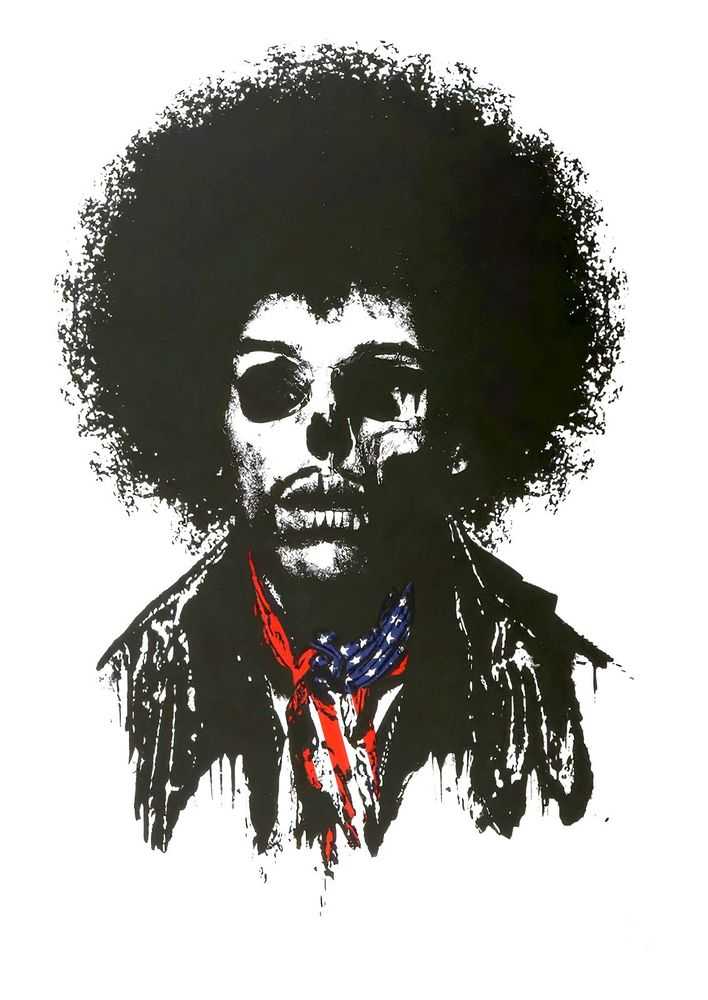 Paul Insect, ‘Dead Jimi (Signed)’, 2006, Print, Screenprint on paper, Pictures On Walls, Numbered, Dated