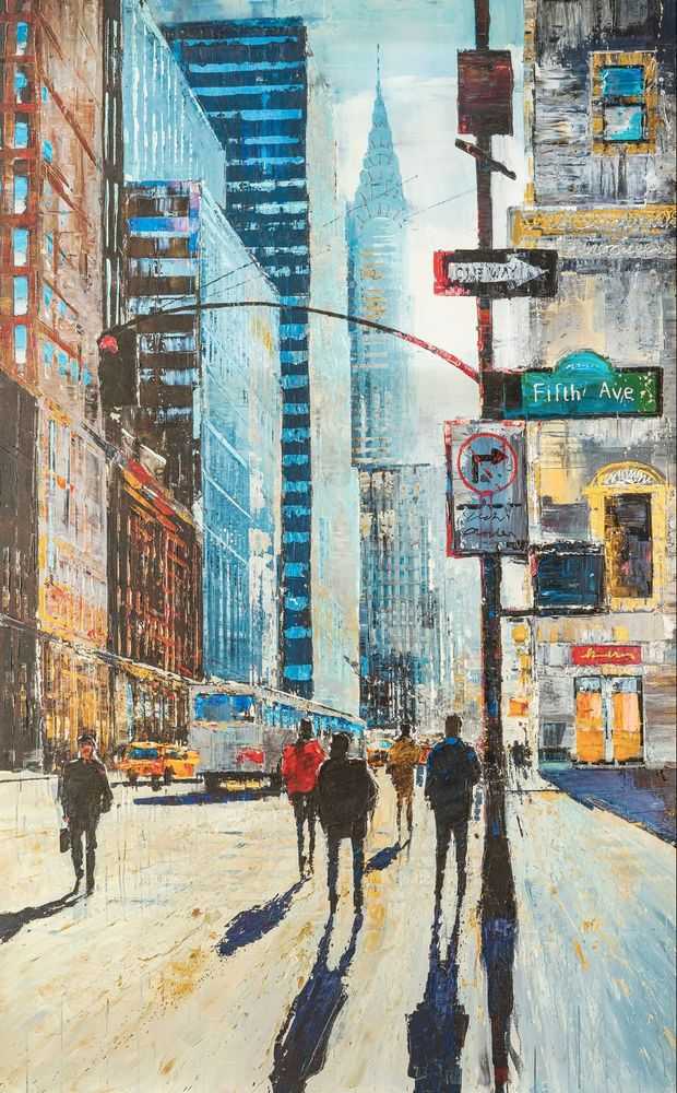 Paul Kenton, ‘New York Shadows’, 2026, Print, Embellished Giclée Print on Boxed Canvas, null,