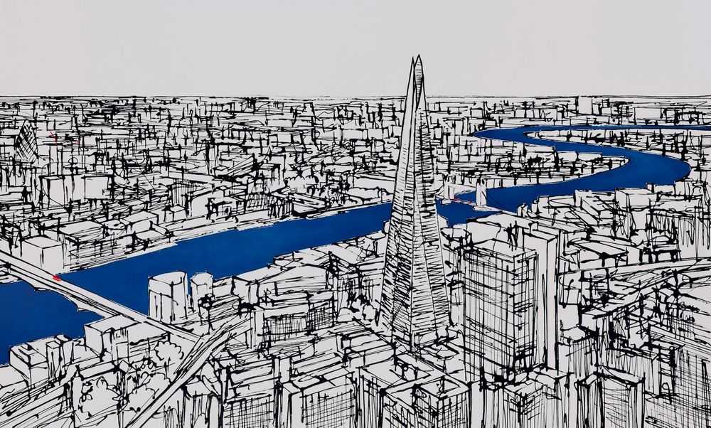 Paul Kenton, ‘Thames Path’, 2015, Print, Boxed canvas, Castle Fine Art,