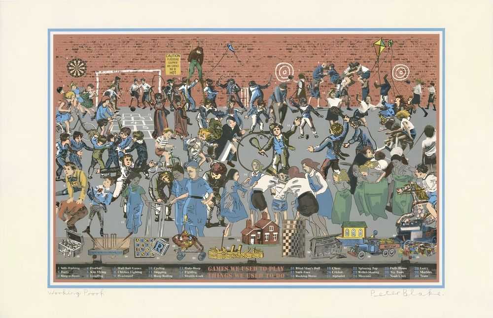 Peter Blake, ‘Games We Used To Play, Things We Used To Do’, 2019, Print, Lithograph, The Hepworth Wakefield, Numbered