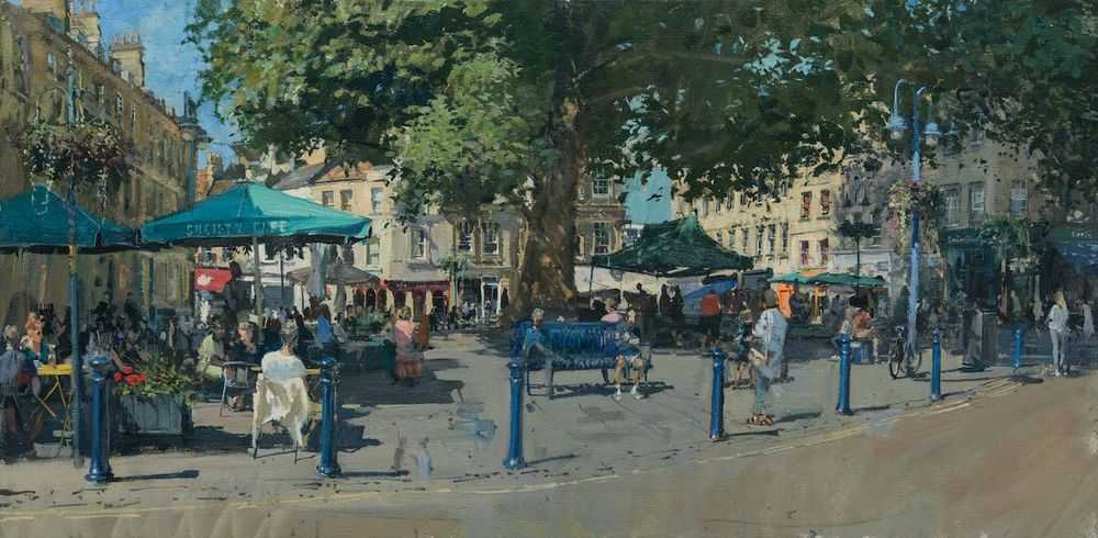 Peter Brown, ‘Hot September Morning, Kingsmead Square’, 2021, Print, Hahnemühle Smooth Photo Rag Bright White, 100% cotton rag, pH‑neutral, acid‑free fine‑art paper, null,